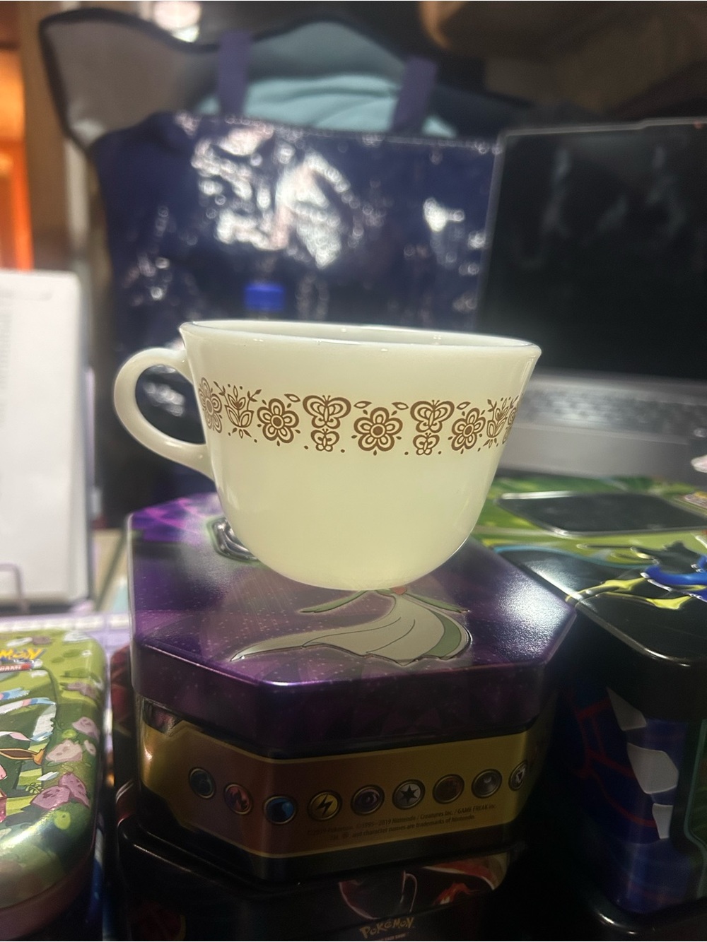 Pyrex Gold Butterfly Design teacup
